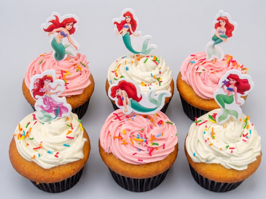 CP-165 Ariel Mermaid Pick Cupcake