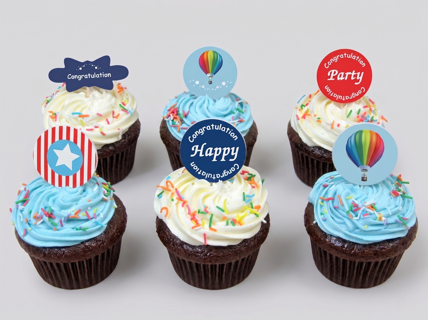 CP-179 Air Balloons Pick Cupcake