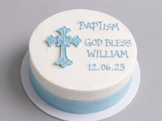 RE-001 Blue Ombre With Cross