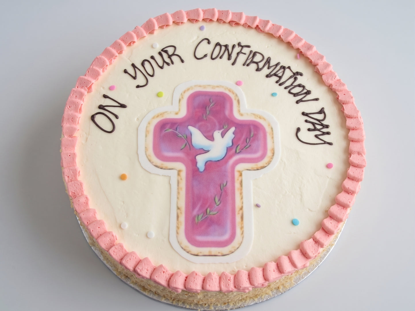 RE-004 Pink Confirmation Cross Image