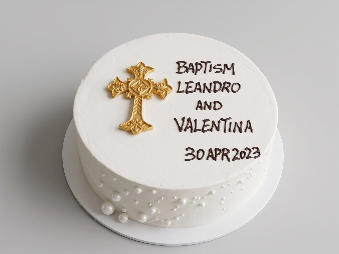RE-007 Plain Rustic Finished with Gold Cross