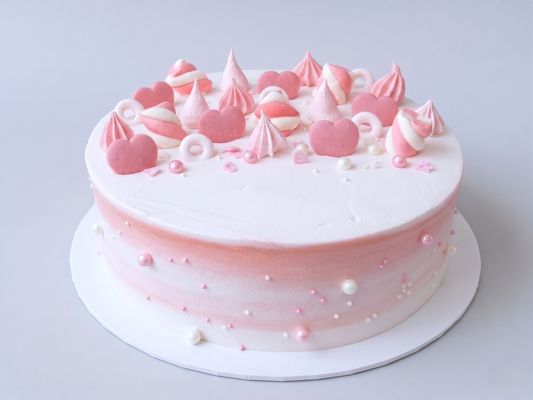 SD-026 Pink Hearts with Meringue Kisses