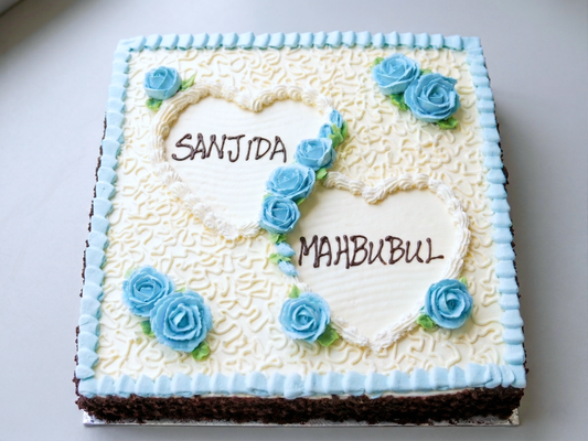 SD-211 Blue Double Hearts