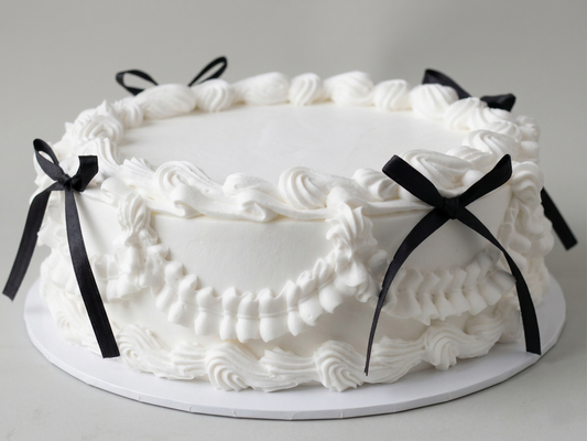 VI-008 Vintage White with Black Ribbon #1
