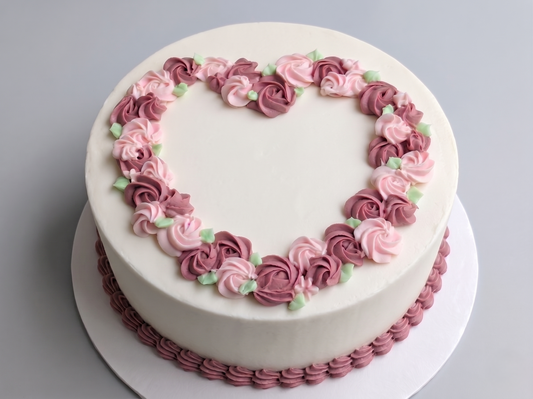 VI-042 Pink Heart Wreath