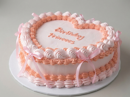 VI-105 Pink Heart Shaped With Ribbon #2