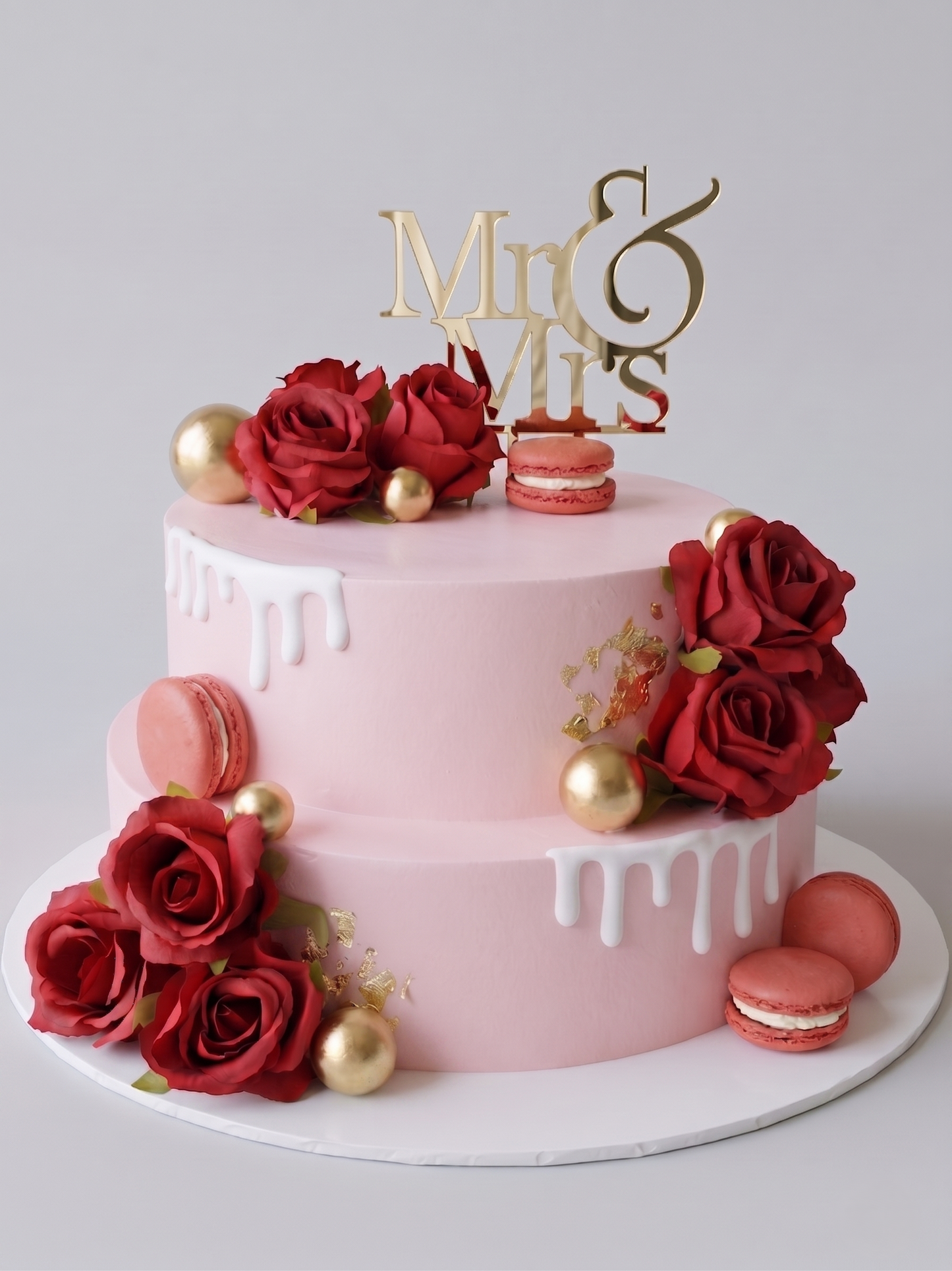 WC-108 Red Roses with Macarons