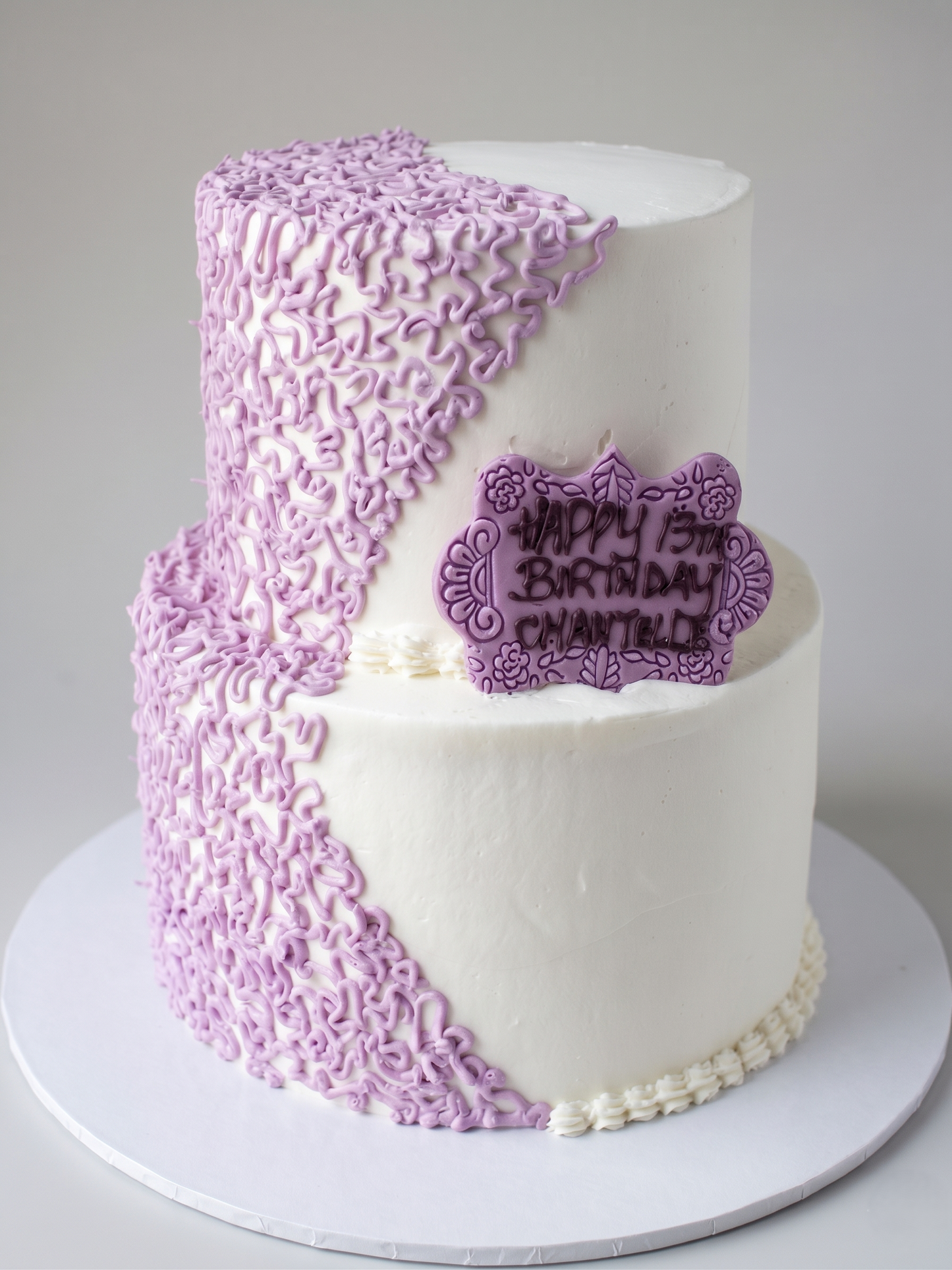 WC-206 2 Tier Double Height  Purple Cornelli