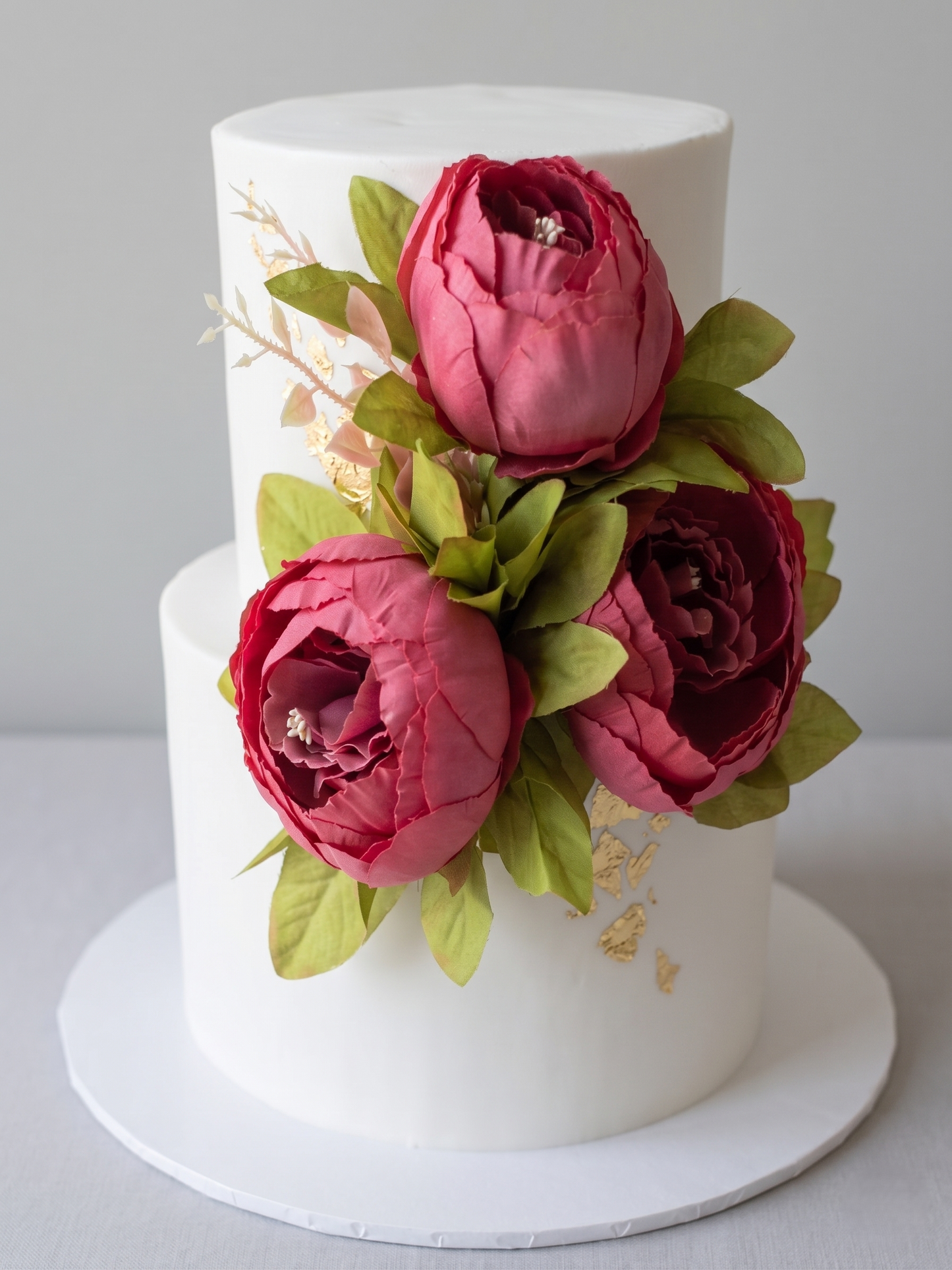 WC-230  2 Tier Double Height Peony #1 Cake