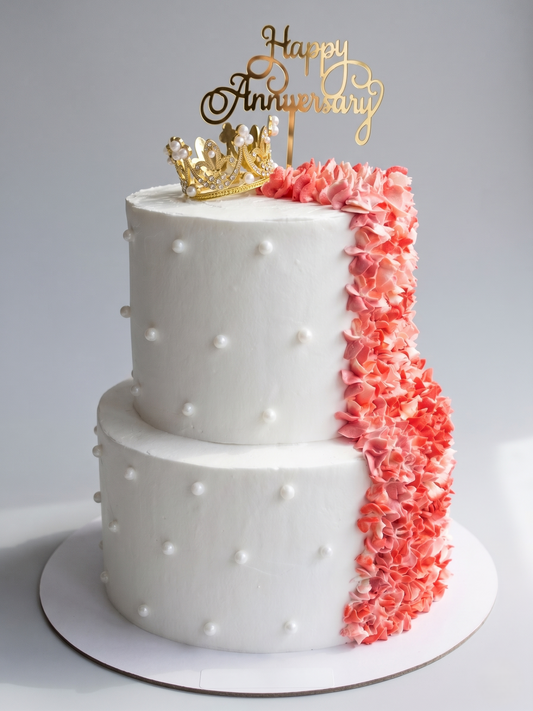 WC-243 2 Tier Double Height Pearls with Crown